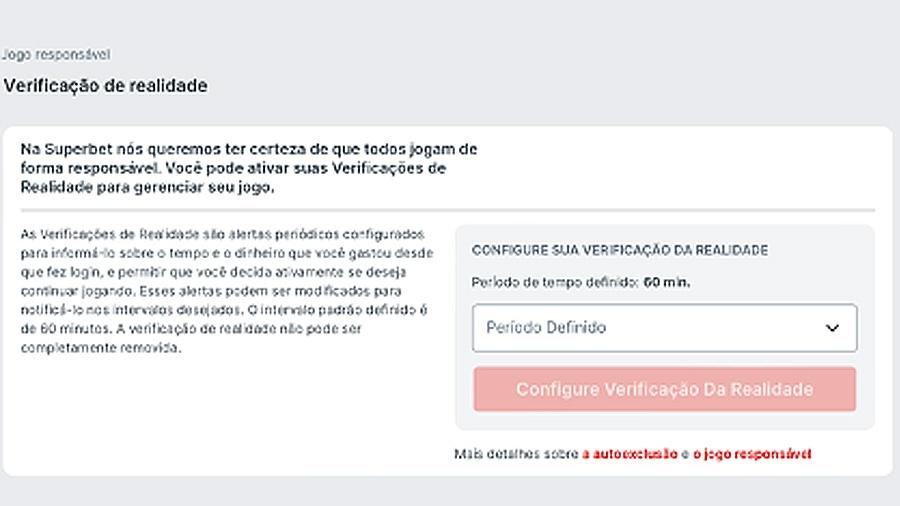 O que é a verificação de realidade na Superbet? O que é a verificação de realidade na Superbet?
