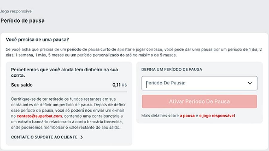Sobre o tempo de pausa na Superbet Brasil Sobre o tempo de pausa na Superbet Brasil
