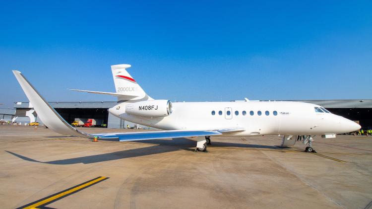 Jato executivo Dassault Falcon 2000LXS: Voamos na aeronave para conhecer o aeroporto Bom Futuro Jato executivo Dassault Falcon 2000LXS: Voamos na aeronave para conhecer o aeroporto Bom Futuro